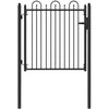 Tvora vartai HORST 100 x 100 cm Metalas Juoda Užrakintas