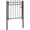 Tvora vartai HORST 100 x 100 cm Metalas Juoda Užrakintas