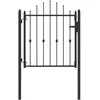 Tvora vartai HORST 100 x 100 cm Metalas Juoda Užrakintas