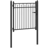 Tvora vartai HORST 100 x 100 cm Metalas Juoda Užrakintas