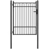 Tvora vartai HORST 100 x 125 cm Metalas Juoda Užrakintas