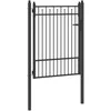 Tvora vartai HORST 100 x 125 cm Metalas Juoda Užrakintas