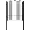 Tvora vartai HORST 100 x 125 cm Metalas Juoda Užrakintas