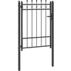 Tvora vartai TILBURG 100 x 125 cm Užrakintas Metalas Juoda