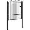 Tvora vartai HORST 100 x 125 cm Metalas Juoda Užrakintas