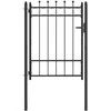 Tvora vartai HORST 100 x 125 cm Metalas Juoda Užrakintas