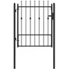 Tvora vartai HORST 100 x 125 cm Metalas Juoda Užrakintas