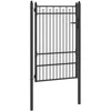 Tvora vartai HORST 100 x 150 cm Metalas Juoda Užrakintas