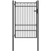 Tvora vartai HORST 100 x 150 cm Metalas Juoda Užrakintas