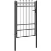 Tvora vartai HORST 100 x 150 cm Metalas Juoda Užrakintas