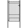 Tvora vartai HORST 100 x 175 cm Metalas Juoda Užrakintas