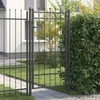 Tvora vartai TILBURG 100 x 175 cm Užrakintas Metalas Juoda