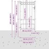 Tvora vartai HORST 100 x 175 cm Metalas Juoda Užrakintas