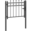 Tvora vartai TILBURG 100 x 75 cm Užrakintas Metalas Juoda