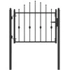 Tvora vartai HORST 100 x 75 cm Metalas Juoda Užrakintas