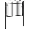 Tvora vartai HORST 100 x 75 cm Metalas Juoda Užrakintas