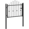 Tvora vartai HORST 100 x 75 cm Metalas Juoda Užrakintas