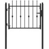 Tvora vartai HORST 100 x 75 cm Metalas Juoda Užrakintas