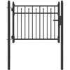 Tvora vartai HORST 100 x 75 cm Metalas Juoda Užrakintas