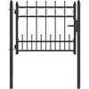 Tvora vartai HORST 100 x 75 cm Metalas Juodas Užrakintas