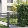Tvora vartai HORST Plienas Juodas Užrakintas