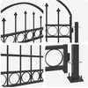 Tvorelės stulpas ASSEN 200 x 88 x 14 cm Plienas Pilka