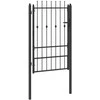 Tvora vartai HORST 100 x 150 cm Metalas Juoda Užrakintas