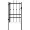 Tvora vartai HORST 100 x 150 cm Metalas Juoda Užrakintas