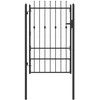 Tvora vartai HORST 100 x 150 cm Metalas Juoda Užrakintas