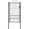 Tvora vartai HORST 100 x 175 cm Metalas Juoda Užrakintas