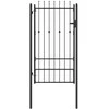 Tvora vartai HORST 100 x 175 cm Metalas Juoda Užrakintas