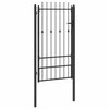 Tvora vartai HORST 100 x 175 cm Metalas Juoda Užrakintas