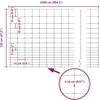 Lauko laukinė tvora su stulpais 25 x 1,2 m Sidabrinė Tinklelis