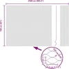 Hexagonal Fence with Post 25 x 1,6 m PVC dengtas plienas Pilka