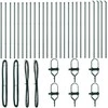 Tvorelės stulpas 26 pcs Žalia 3,2 x 3,2 x 210 cm