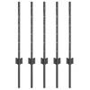 Įmontuotas tvoros stulpas 5 vnt. Pilka 100 cm