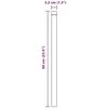 Tvorelės stulpas 12 pcs Pilka 60 cm