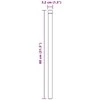 Tvorelės stulpas 12 pcs Pilka 80 cm