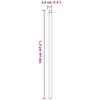 Tvorelės stulpas 12 vnt. Žalia 120 cm