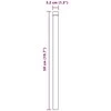 Tvorelės stulpas 2 pcs Pilka 50 cm