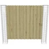 Tvorelės stulpas 2 pcs Sidabro 20 x 20 x 190 cm metalas