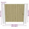 Tvorelės stulpas 2 pcs Sidabro 20 x 20 x 190 cm metalas