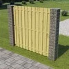 Tvorelės stulpas 2 pcs Sidabro 20 x 20 x 190 cm metalas