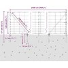 Suvirintas vielinis tvoras su smailiais galais 25 x 1,2 m