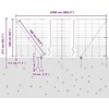 Suvirintas vielinis tvoras su smailiais galais 25 x 1,6 m