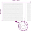 Heksagonalinė tvoros tvirtinimo sistema 100 x 1,6 m Žalia