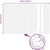 Heksagonalinė tvoros tvirtinimo sistema 25 x 1,2 m Žalia