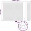 Hexagonal Fence with Post 100 x 1,6 m PVC dengtas plienas Žalia
