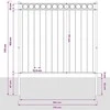 Tvorelių elementas ASSEN Pilka 170 x 170 cm Plienas