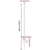 Tvorelės stulpas 5 pcs Pilka 140 cm Plienas
